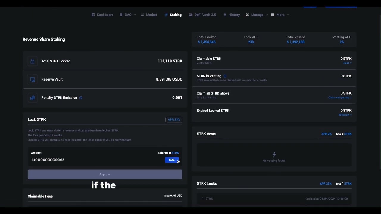 How to Stake an Asset on Strike Finance Platform