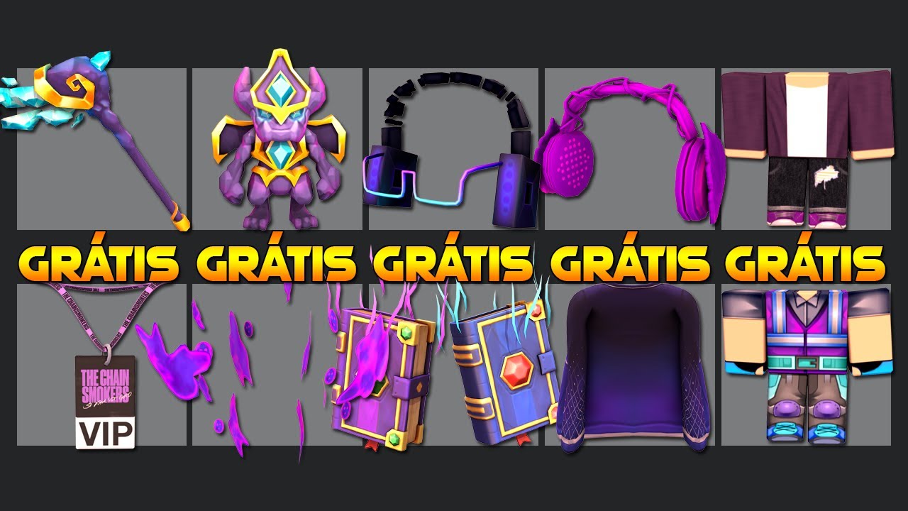 15 ITENS ROXOS GRÁTIS NO ROBLOX 2024