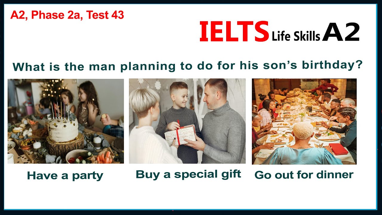 IELTS Life Skills A2 Listening Test 43 ► New 2025 🇬🇧