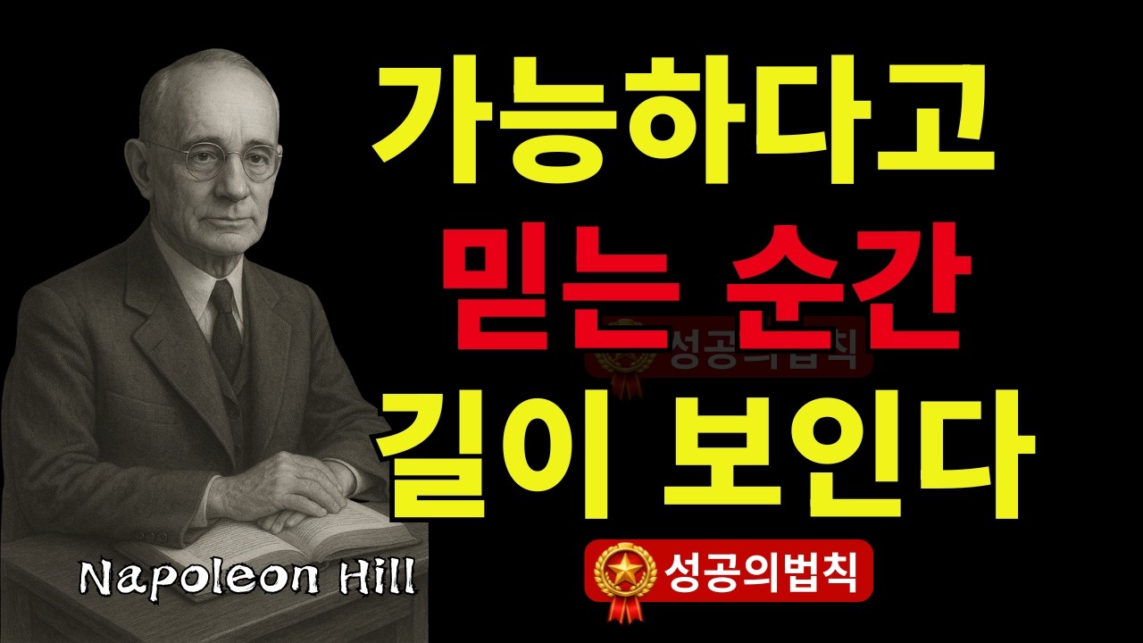 111_당신의 인생을 바꾸는 한 가지 생각 | 가능하다고 믿는 순간 길이 보이기 시작합니다 | 나폴레온 힐