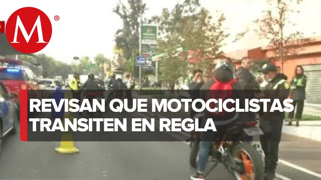 Realizan operativo a motociclistas en la alcaldía Cuauhtémoc