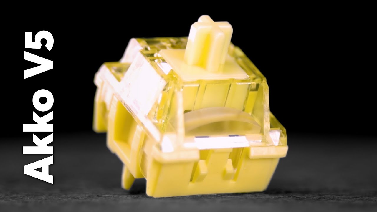 Akko V5 Creamy Yellow Pro Switch &ndash; Smooth Linear Sound Test!