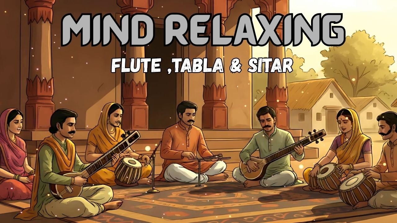 Mind Relaxing Flute Tabla and Sitar Compilation | Hindustani Instrumental Music - Vol - 23