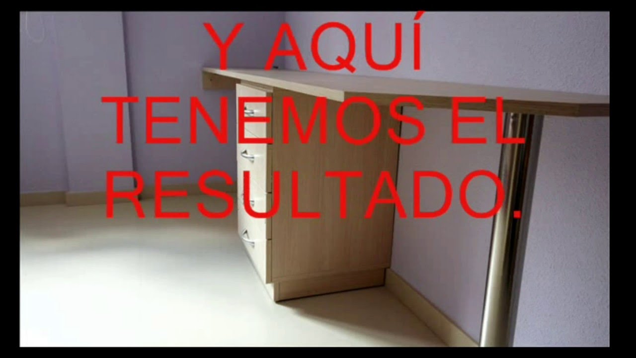 Ideas para hacer una mesa de escritorio.