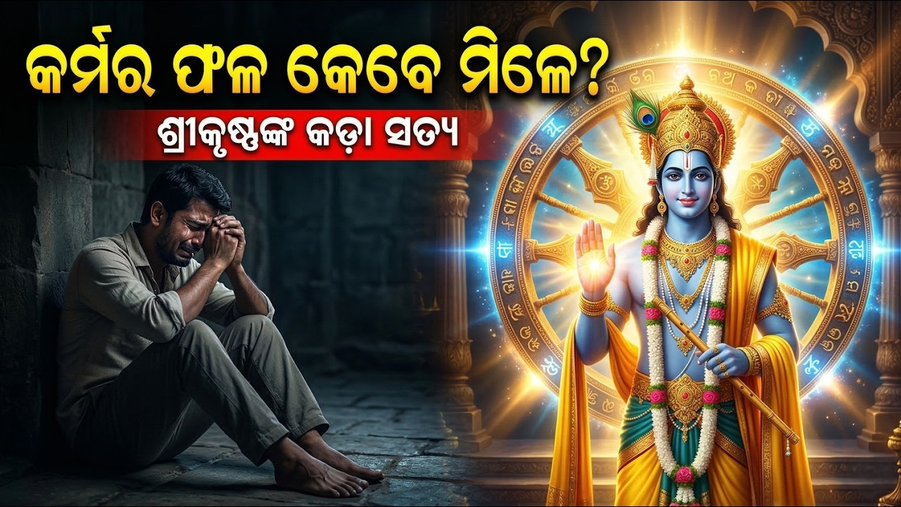 କର୍ମର ଫଳ କେବେ ଆଉ କିପରି ମିଳେ? 😱 Lord Krishna's Deep Reality | Odia Wisdom Hub
