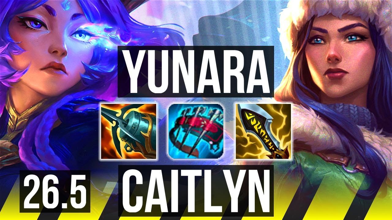 YUNARA & Karma vs CAITLYN & Nautilus (ADC) | Good KDA: 14/1/9 | KR Challenger | 26.5
