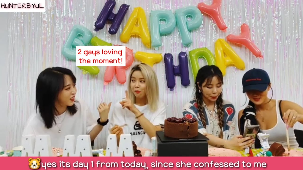 [MoonSun] Solar Confessed to Byul, Day 1 of  Officially dating