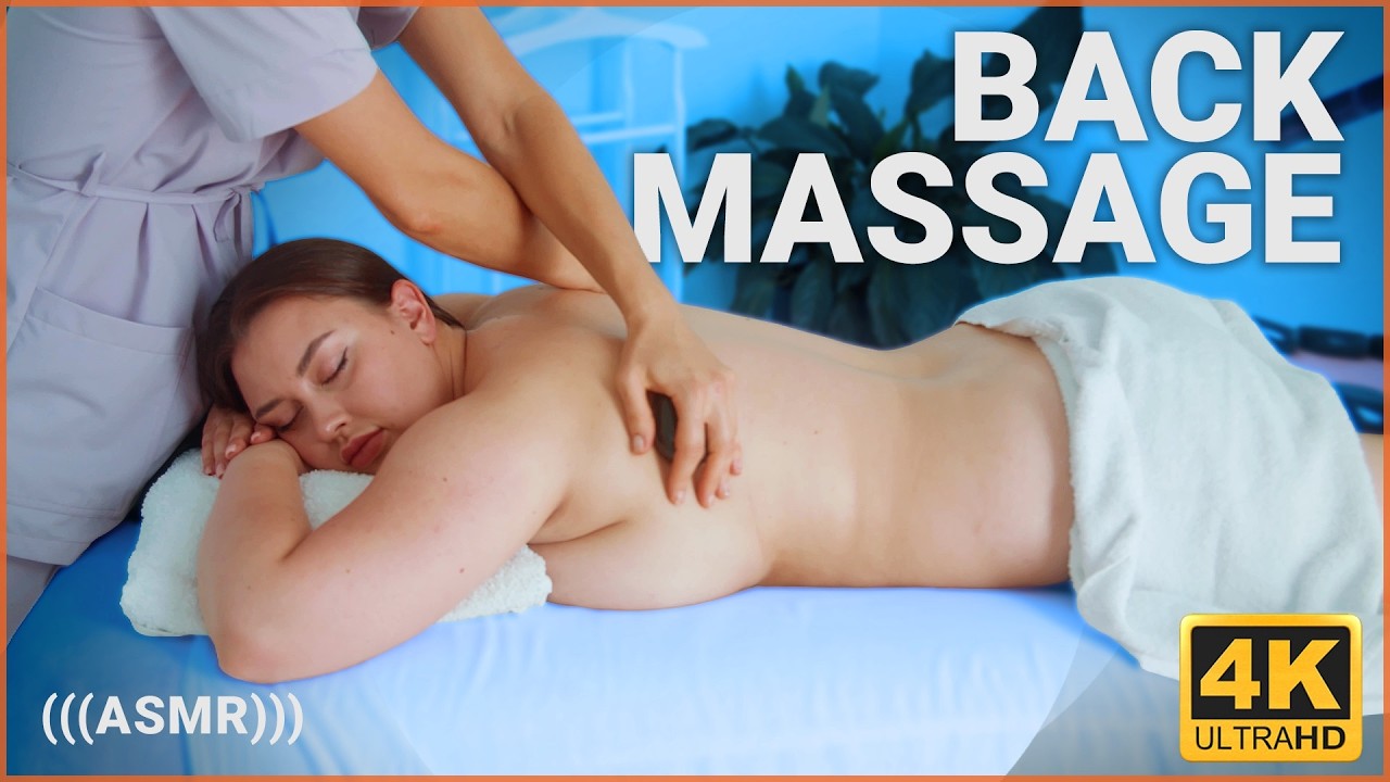 Hot Stone Back Massage ASMR | Victoria & Liza | Deep Muscle Relaxation & Tension Relief