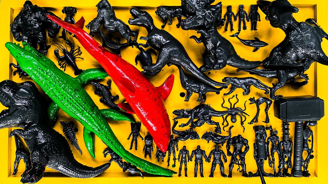 Dinosaurus Jurassic World Dominion: T-rex, Siren Head, Catnap, Skibidi, Godzilla, King Kong