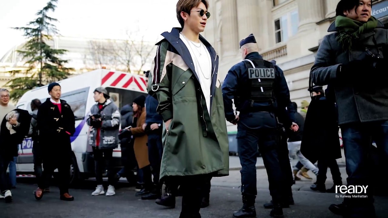 Paris Fashion Week Men's Fall/Winter 2017 Street Style Day 4