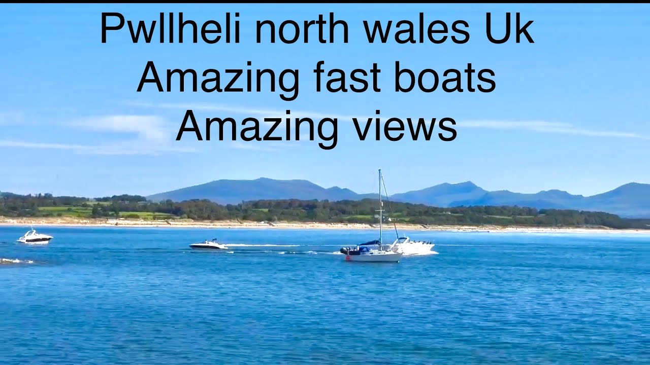 Pwllheli Marina ,jet skis ,fast boats ,north wales ,yachts,welsh mountains ,fishing boats ,rib boat