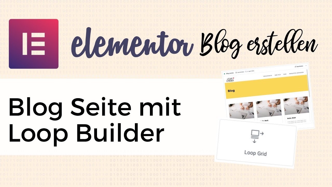 Blog Archiv erstellen mit dem Elementor Pro Loop Builder