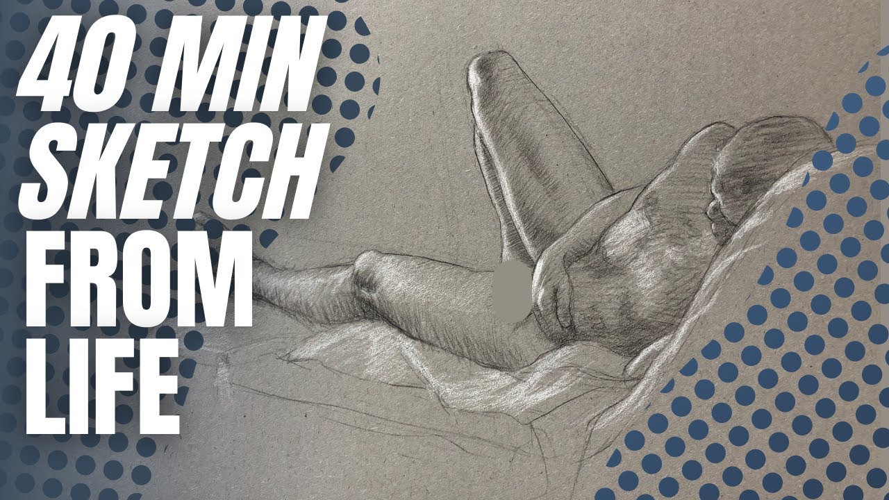 Charcoal Figure Drawing from Life
