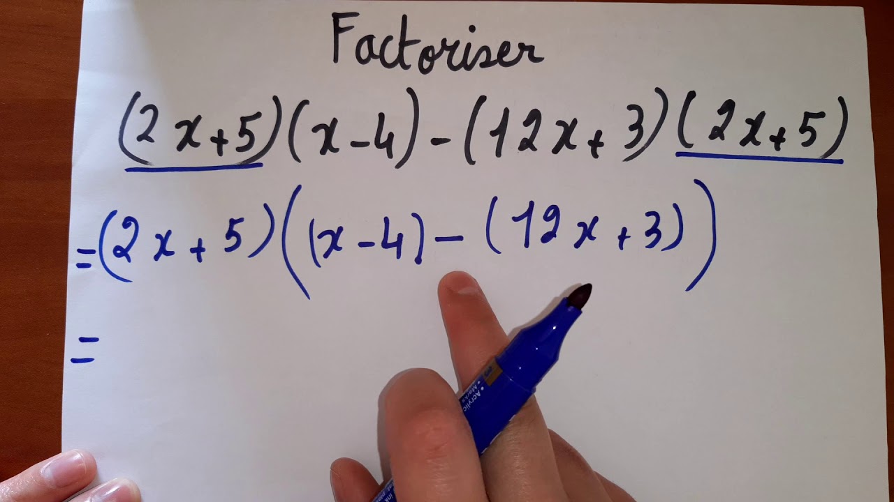 Eb8/maths/factoriser en prenant un binôme comme facteur commun