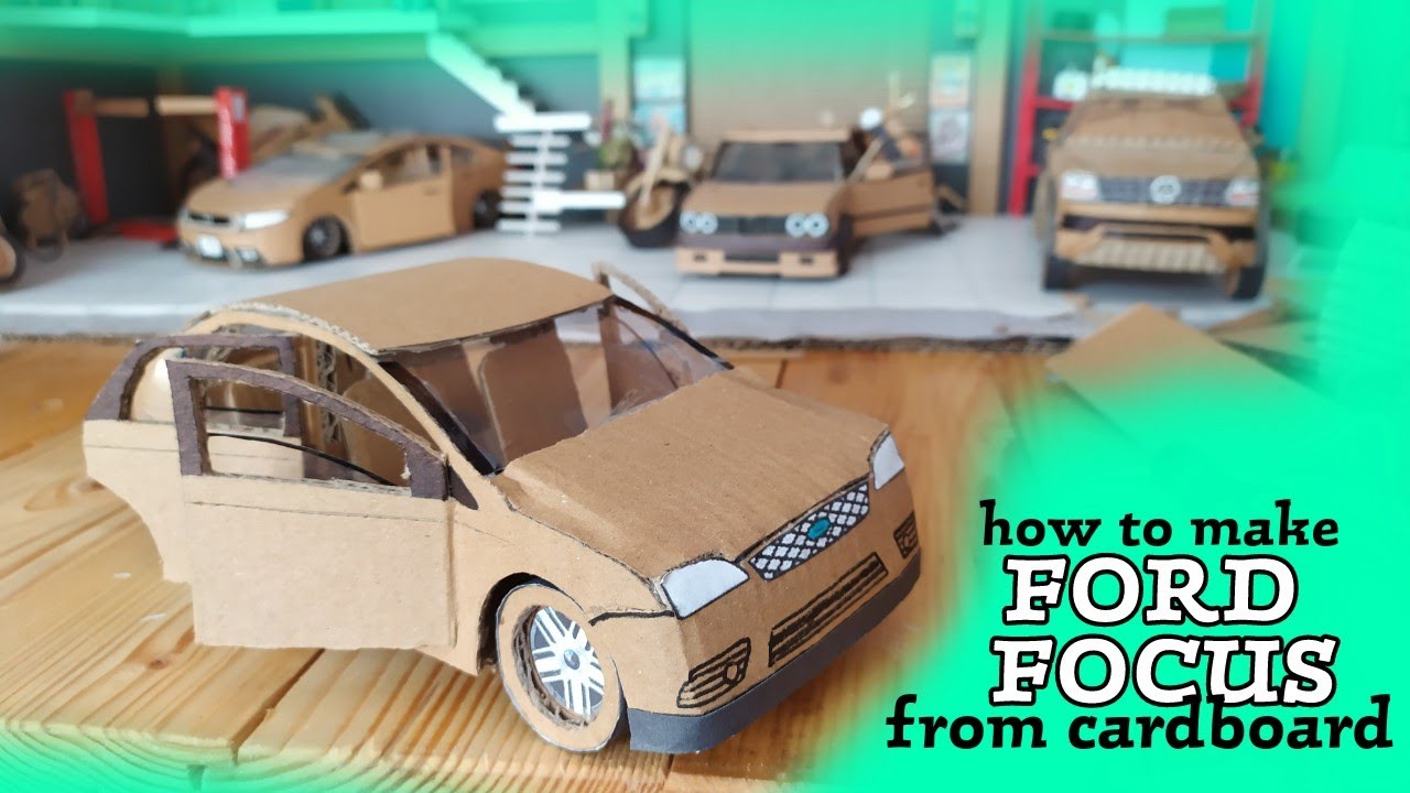 Kartondan Araba Yapımı / Maket FORD FOCUS / How To Make Car From Cardboard / DIY / KENDİNYAP