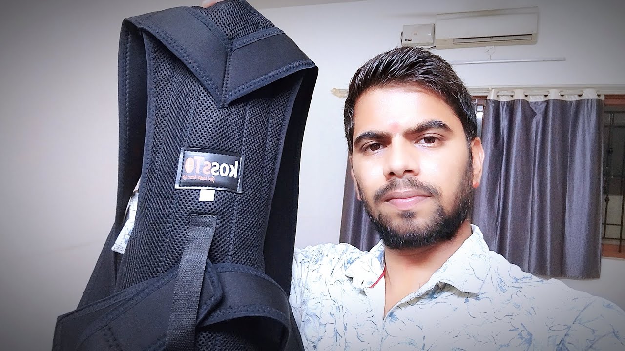 kossto Back Brace Posture Corrector Belt For Lower And Upper Back Pain Relief with Mesh fabric 🤔