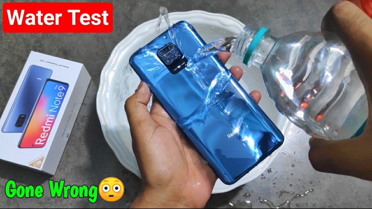 Redmi Note 9 Pro Water Test🔥 - Will it Survive or Dead??