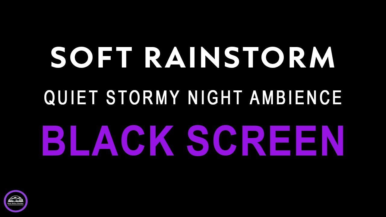 Soft Rain on Windowpane for Deep Sleep & Study | Black Screen