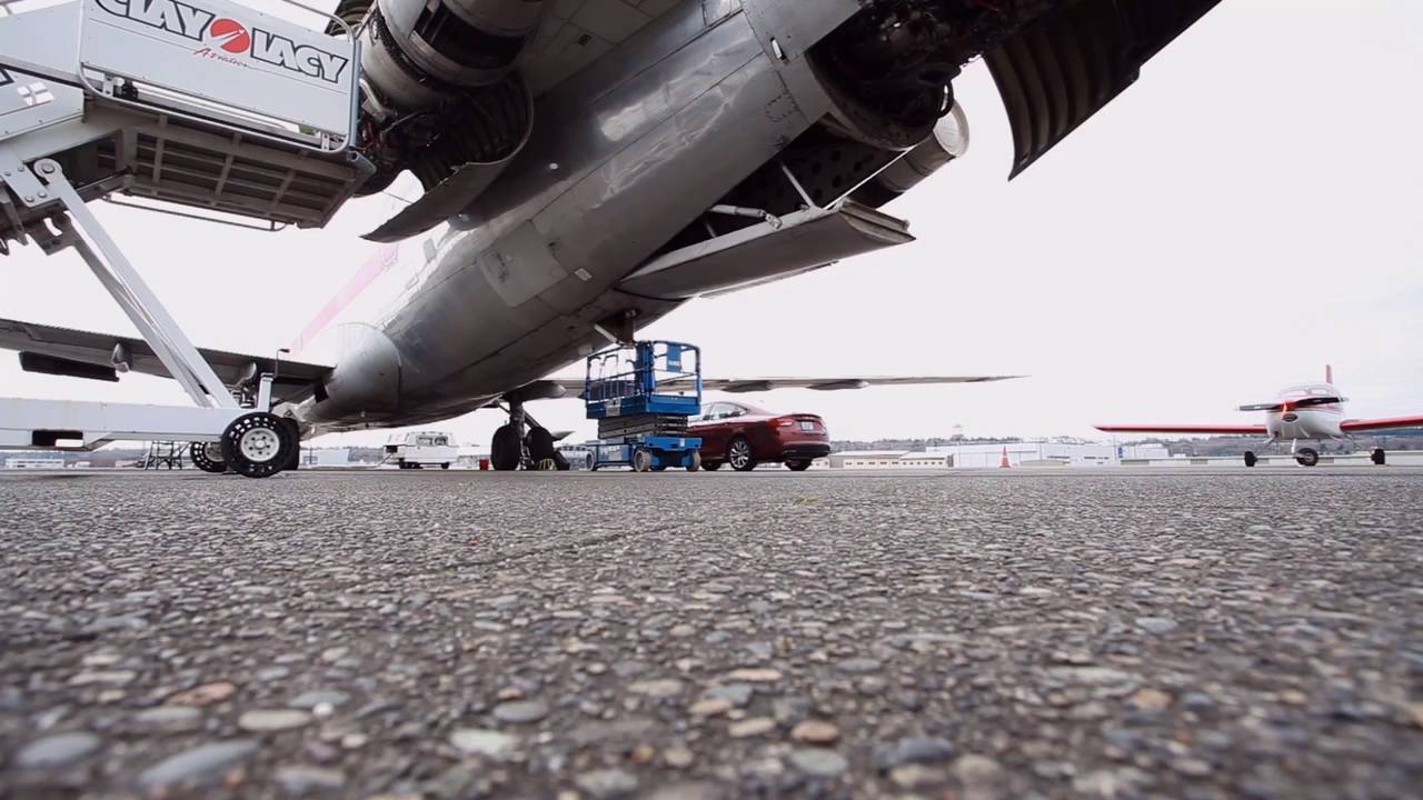 Former American Airlines 727 air stair tested