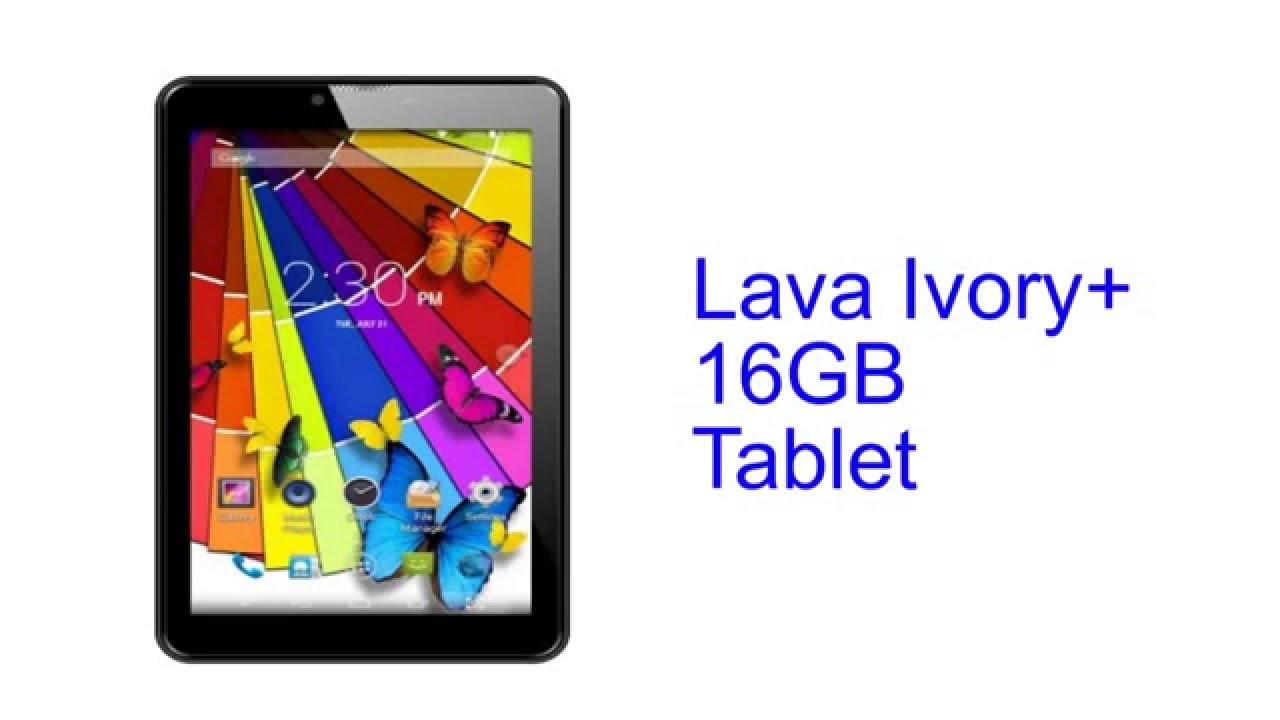 Lava Ivory+ 16GB Tablet Specification [INDIA]