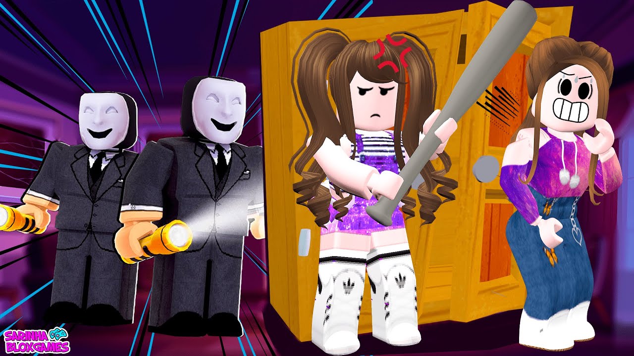 INVADIRAM A NOSSA CASA NO ROBLOX - Break In Story