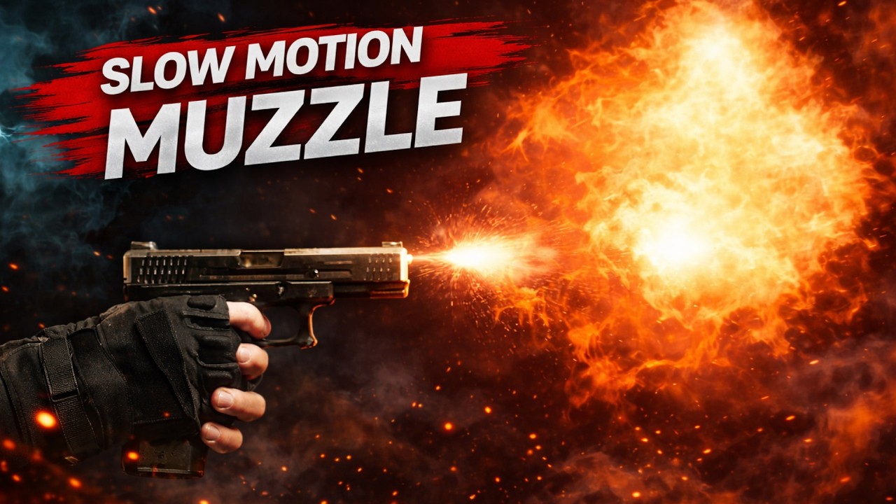 AFTER EFFECTS SLOW MOTION GUNSHOT TUTORIAL!