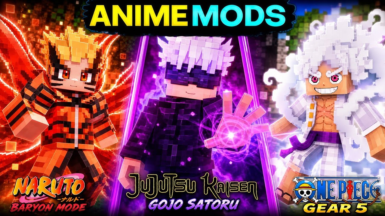 Top 3 Best Anime Mod For MCPE 1.21-1.21.121 