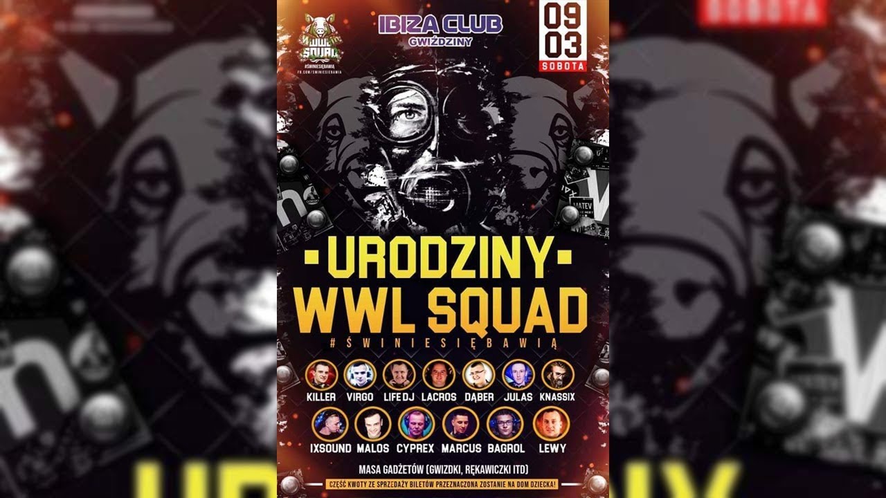 Dj Virgo NightBasse @ IBIZA GWIZDZINY (9.03.2019) # Urodziny WWL SQUAD