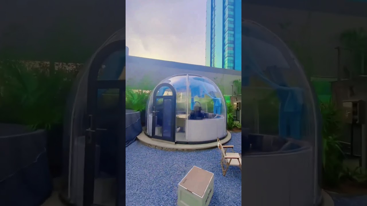 Garden bubble house, transparent dome design #dome #room