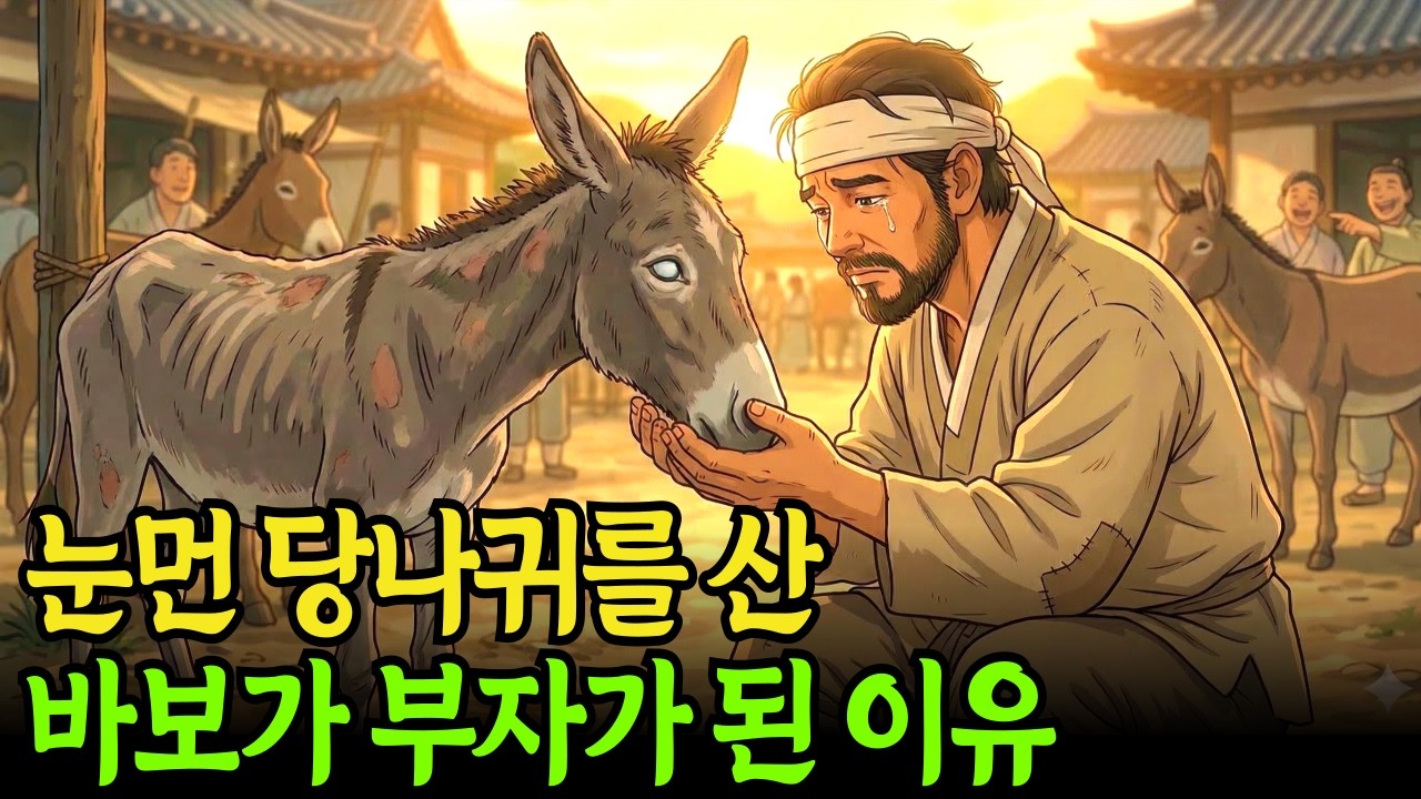 눈먼 당나귀를 산 동네 바보가 부자가 된 이유 | 야담 | 옛날이야기 | 오디오북