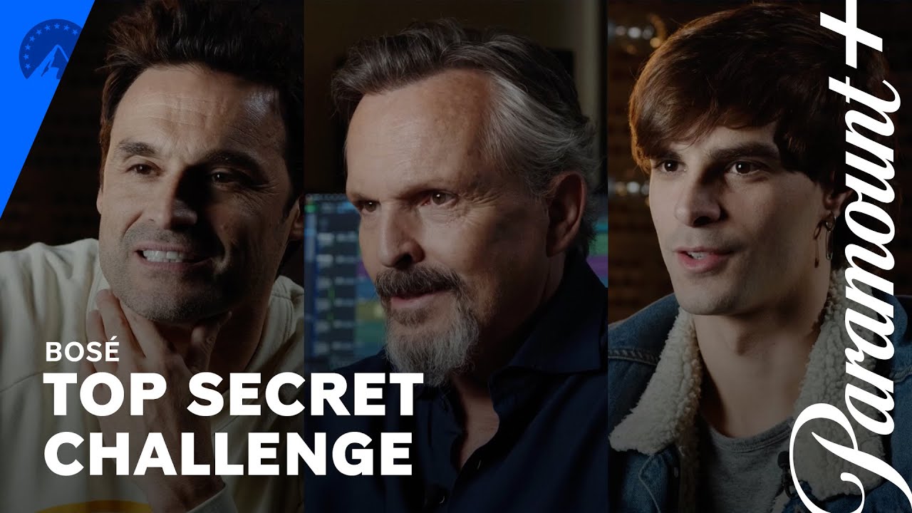 Top secret challenge con Miguel Bosé, Iván Sánchez y José Pastor | Bosé La Serie | Paramount+