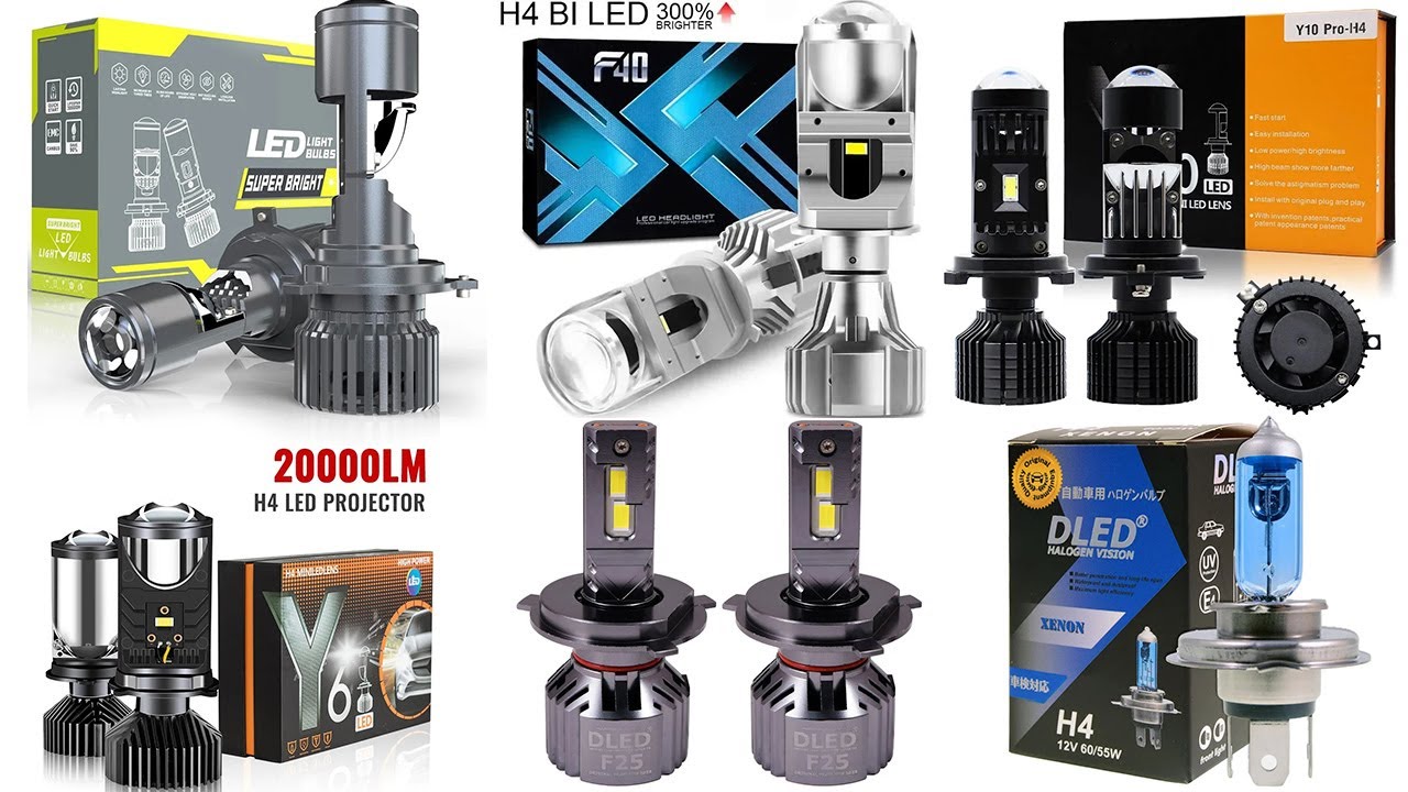 Сравнение автомобильных ламп с линзами H4 - Y6 MAX - Y10 - F40 - Super Bright - F25 -выбираем лучшее