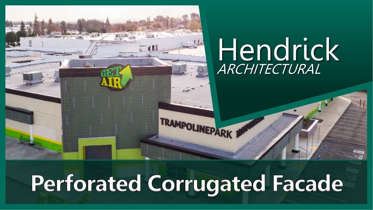 ▶ Perforated Corrugated Facade - Architectural Sheet Metal Work