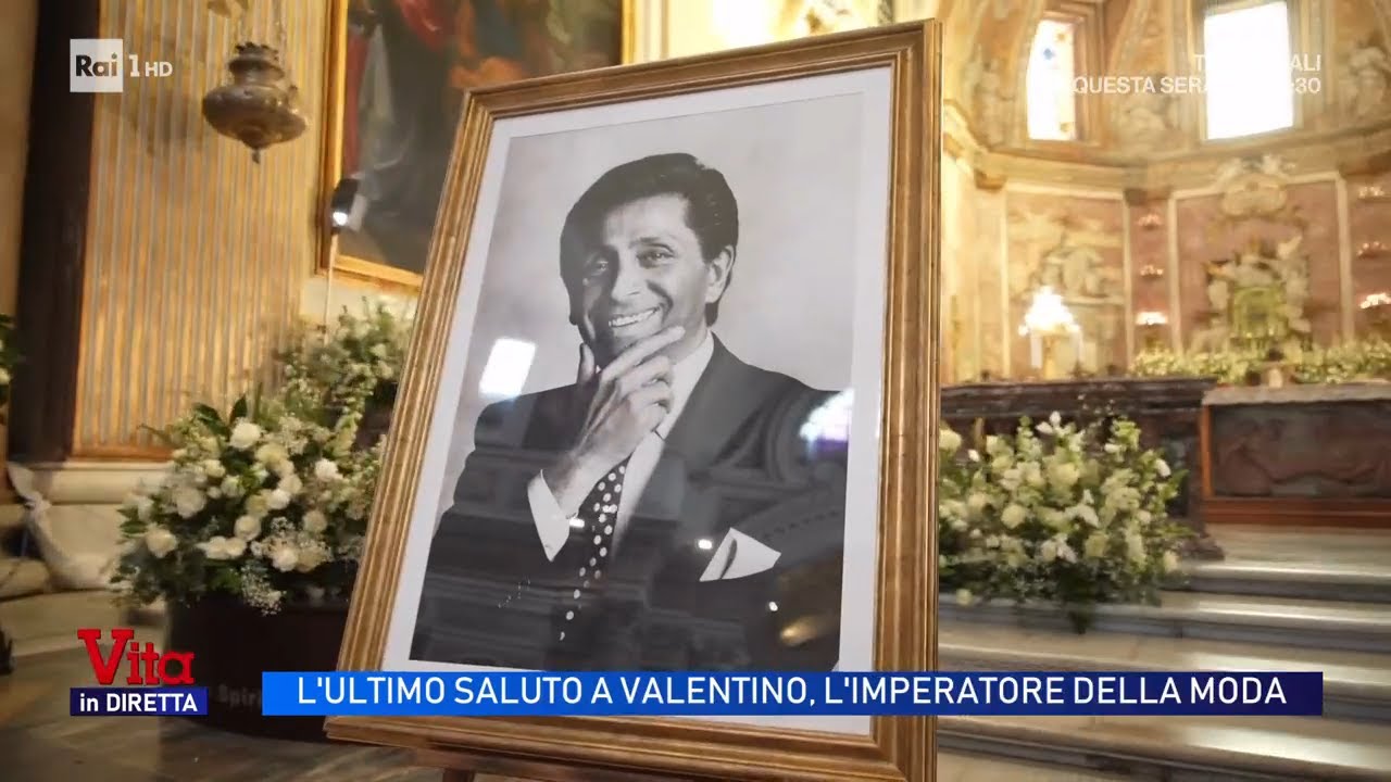 L'ultimo saluto a Valentino, l'imperatore della moda - Vita in diretta 23/01/2026