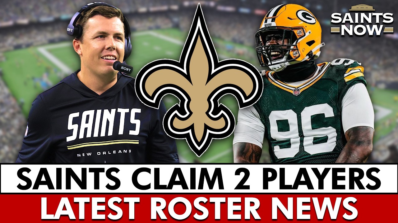 New Orleans Saints CLAIM 2 PLAYERS Off NFL Waivers + Sign 13 Players To Practice Squad, Saints News