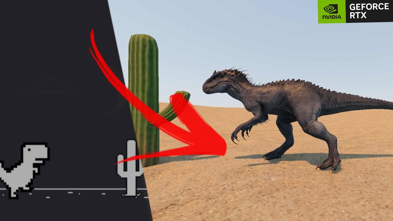حولت لعبة الديناصور إلى لعبة 3D واقعية بدقة جبارة!🔥