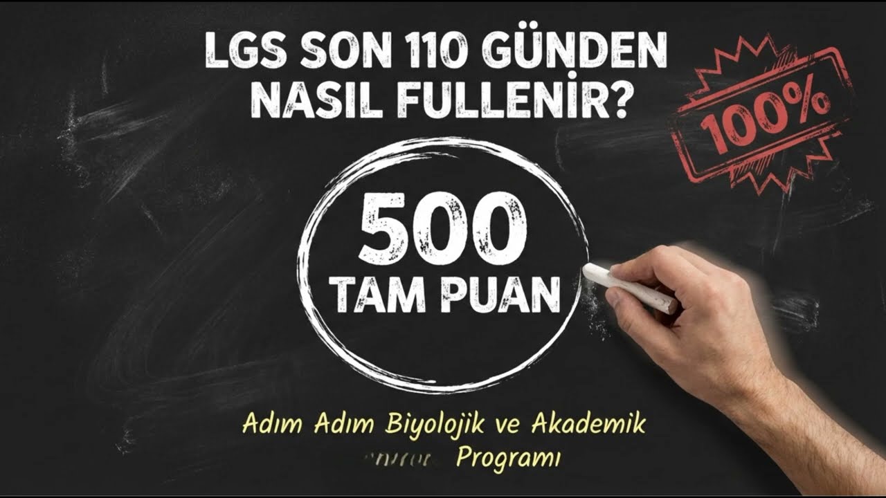 LGS’ye Son 110 Gün, LGS’yi birlikte fulleyeceğiz.