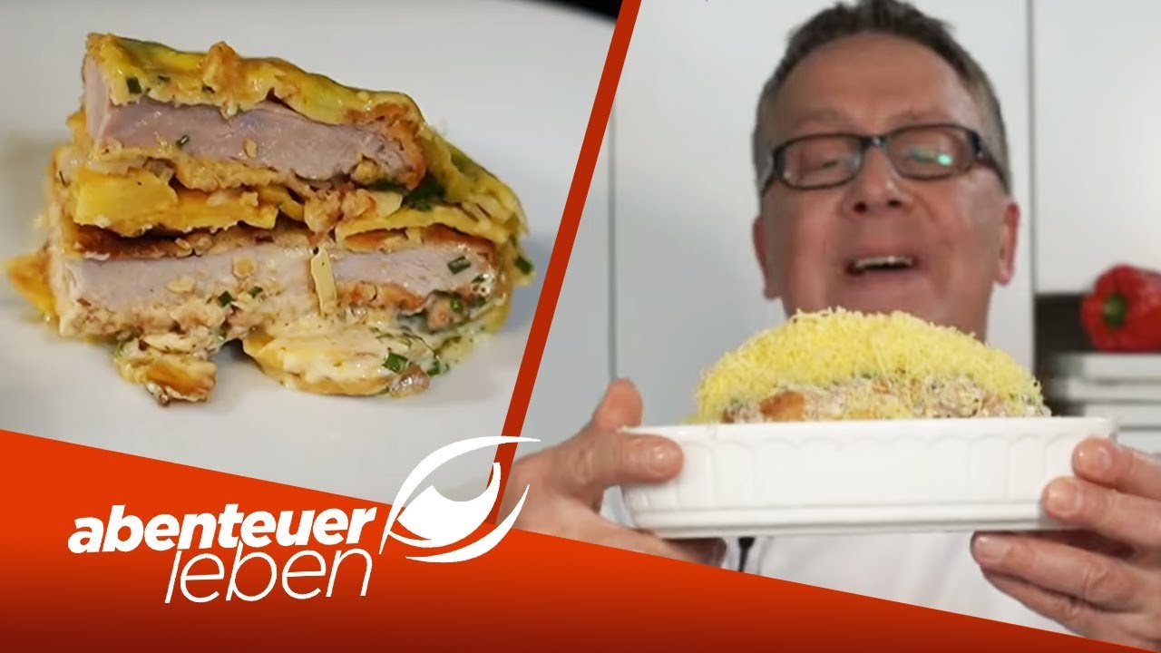 Dirk Hoffmann ist mutig: Schmeckt der Bratkartoffel-Schitzel-Auflauf? | Abenteuer Leben | kabel eins