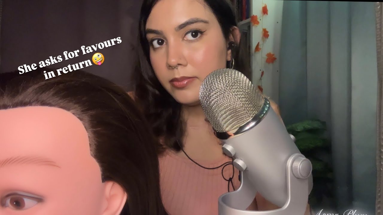 ASMR Girl at the back of the class plays with your hair roleplay (and gives you gossip)💅