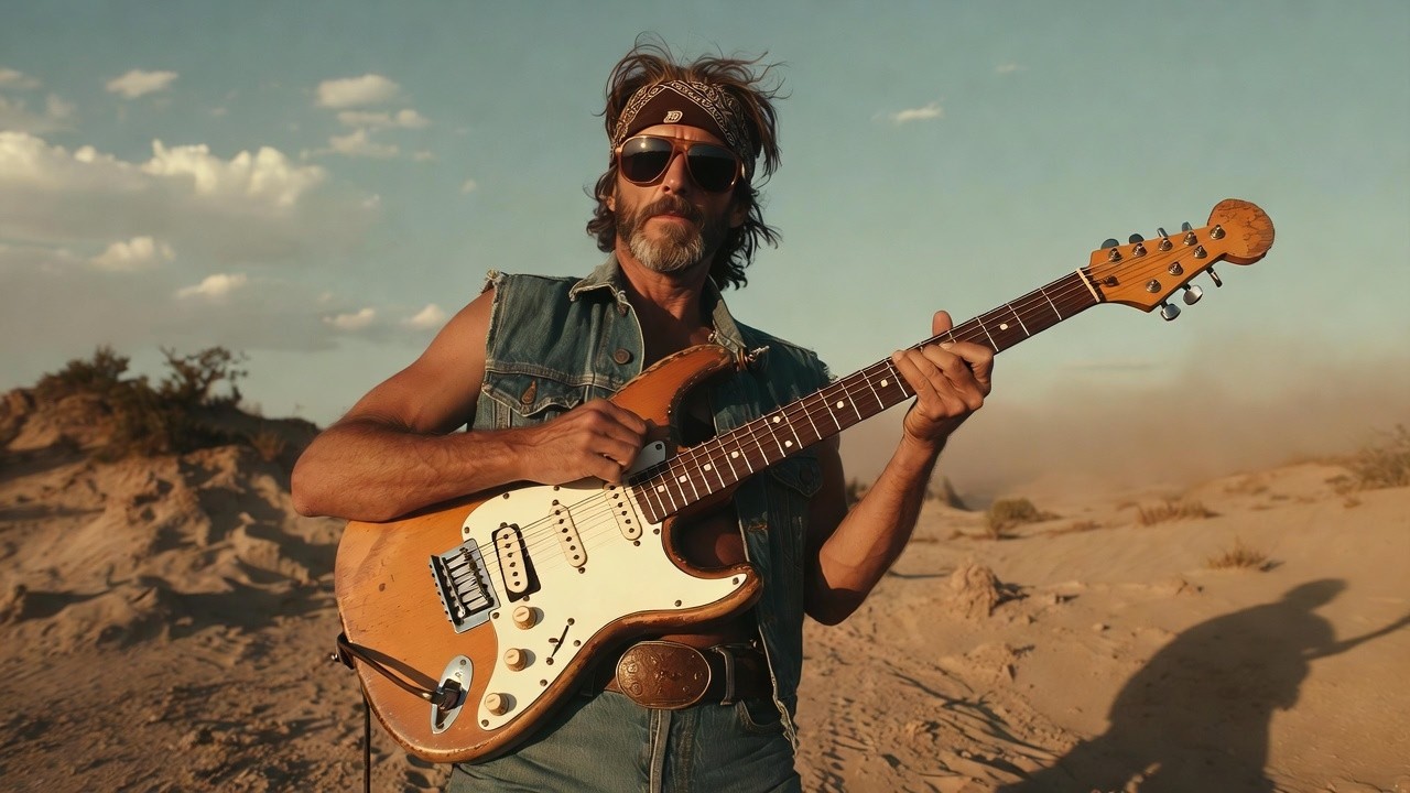 Best Rock Global Vintage 🤘 80s Rock N Roll Desert Vibes 🔥 Vintage Guitar Ride