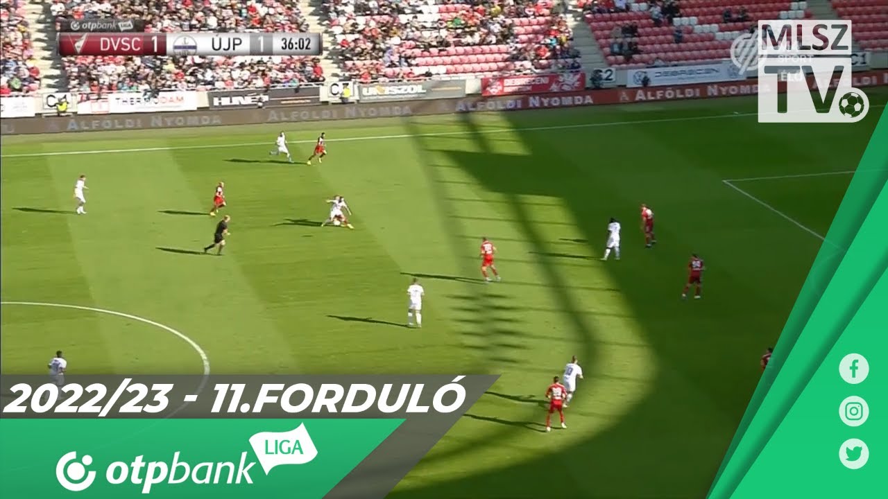 DVSC – Újpest FC | 4-1 | (1-1) | OTP Bank Liga | 11. forduló | MLSZTV
