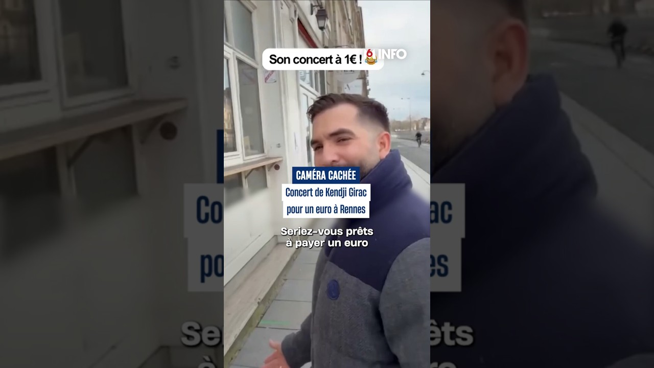 Cam&eacute;ra cach&eacute;e : le concert de Kendji Girac pour 1 euro &agrave; Rennes