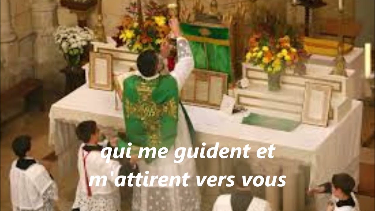 Je m'avancerai jusqu'à l'autel de Dieu, cantique traditionnel