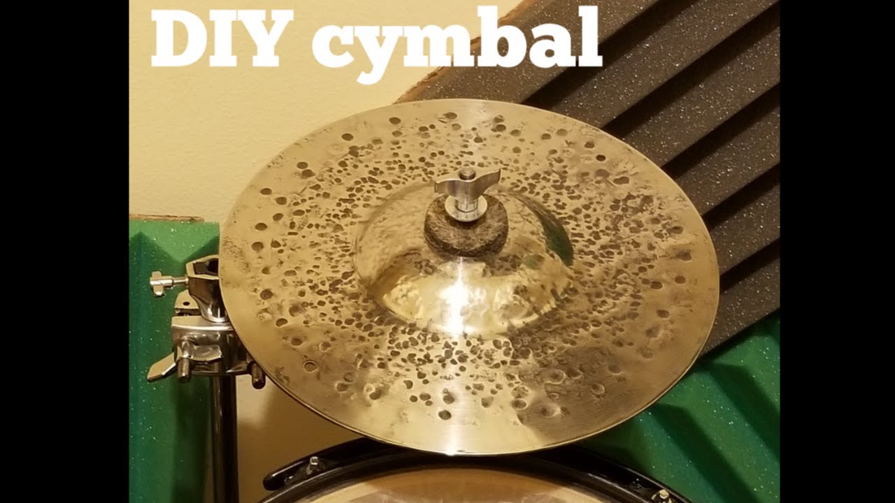 Homemade cymbal from Saw Blade. DIY.