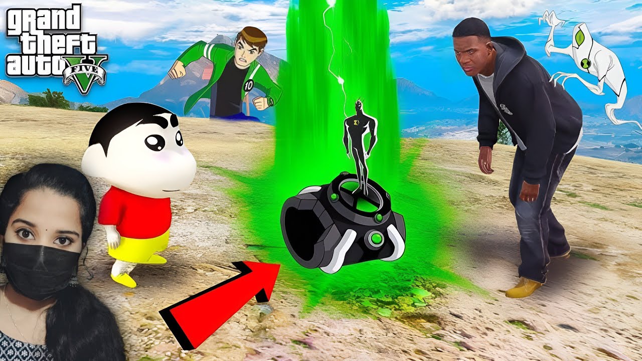 Franklin & Shinchan Found The Ben 10 Watch | Ultimate Aliens - GTA 5 #120