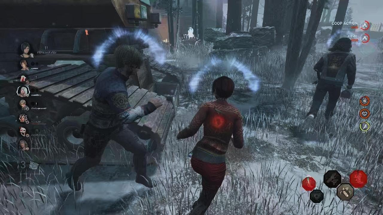 Dead by Daylight: 2v8 Ada, Richter, Rando Eddy Against Ghostface, Huntress (Commentary)
