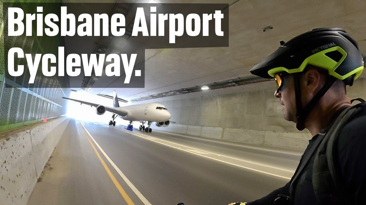 Brisbane Airport Cycleway - Cycling to the Plane Spotting Platform!