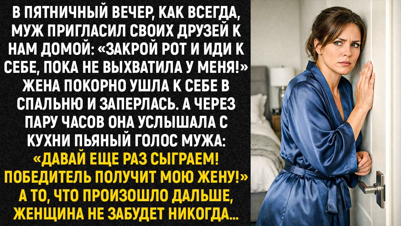 В пятничный вечер, как всегда, муж пригласил своих друзей к нам домой: «Закрой рот...