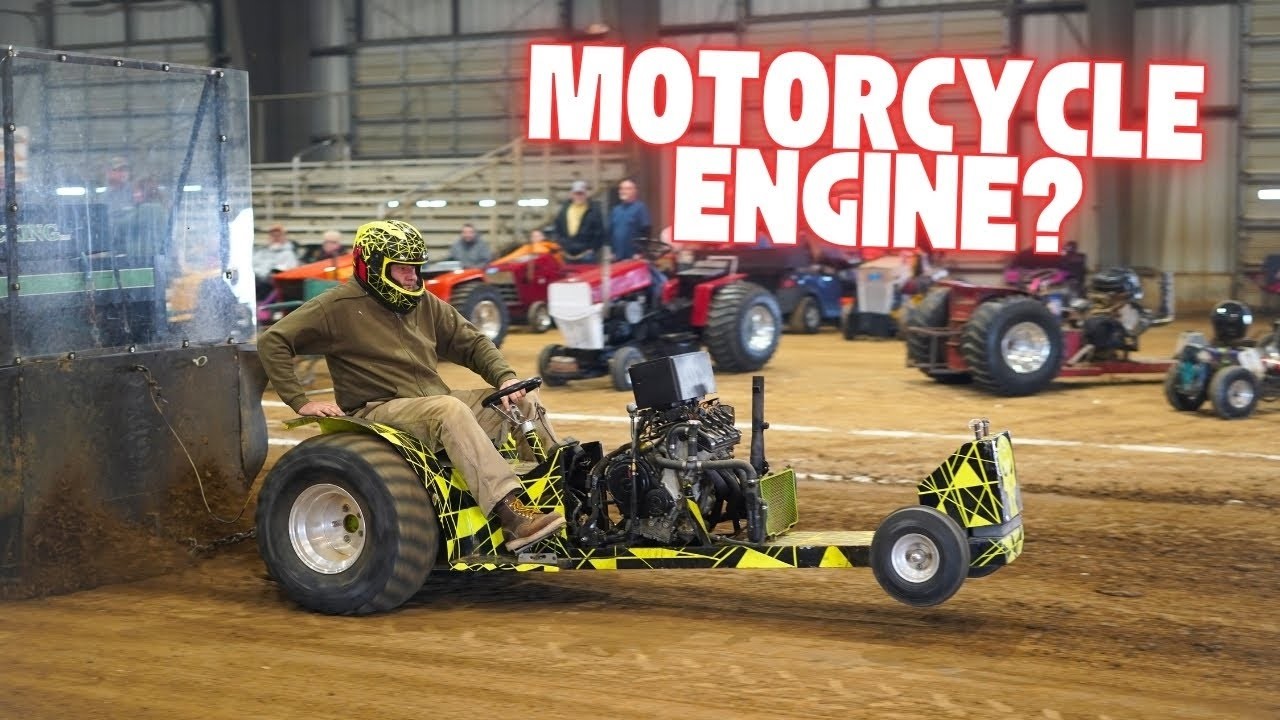 Garden Tractor Pulling with Motorcycle Engines?
