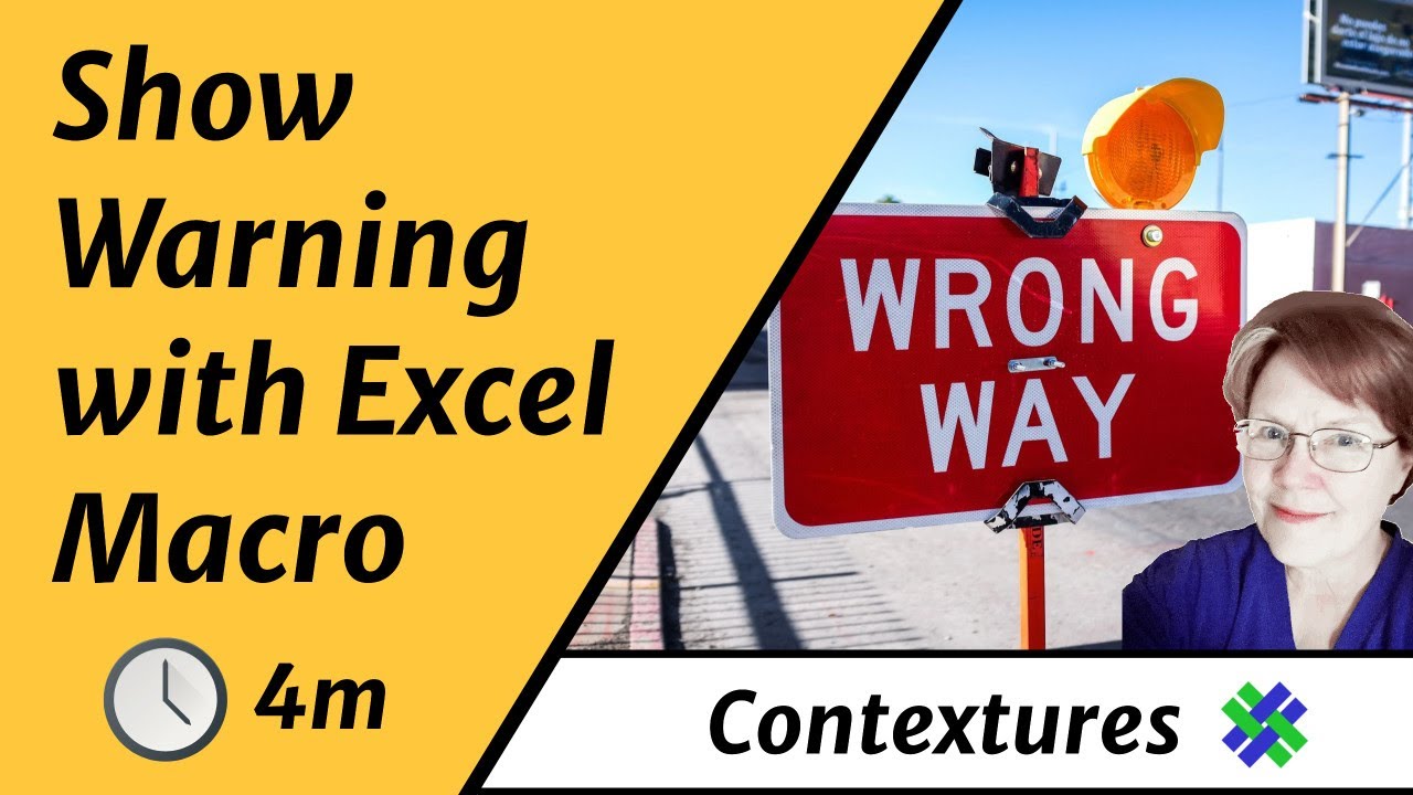 Use Excel VBA Macro to Show a Warning Message